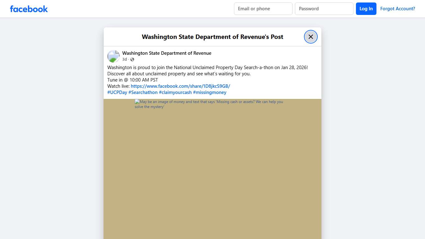 Washington is... - Washington State Department of Revenue Facebook